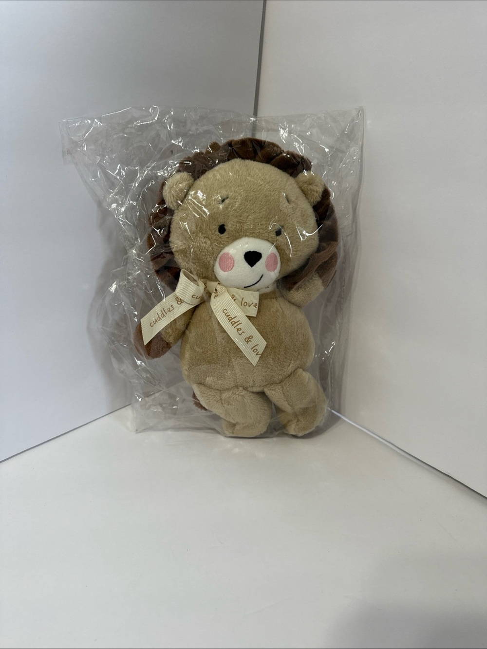 Plush Lion Lovey for Kids - Beige